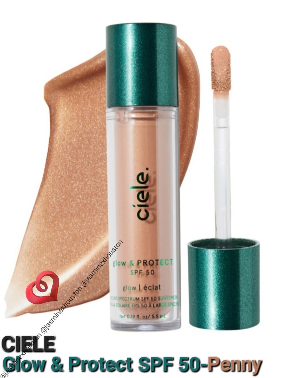 CIELE Glow & Protect SPF 50 Liquid Highlighter In Penny